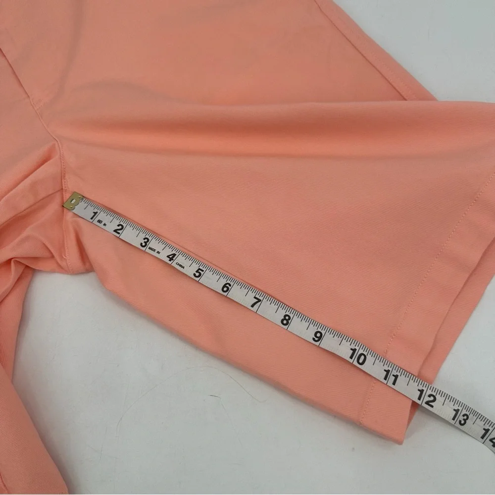 Lands' End Shorts Womens 16 Peach Classic Chino Cotton Stretch 12